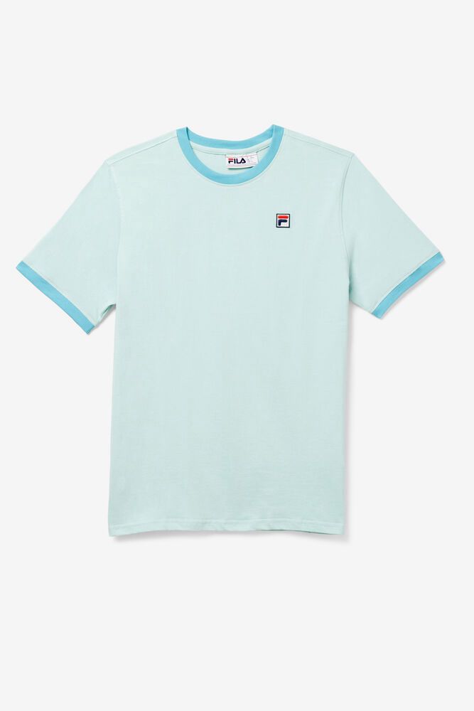 Fila T-Shirt Mens Blue - Marconi Ringer - Philippines 9801456-LF